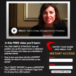 Opt-in page on facebook