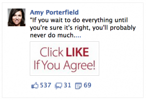 I created an image with a call to action - this post received A LOT of engagement!