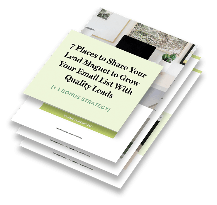 7 places to share your lead magnet guide cover