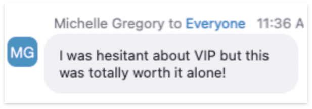 I was hesitant about VIP but this was totally worth it alone