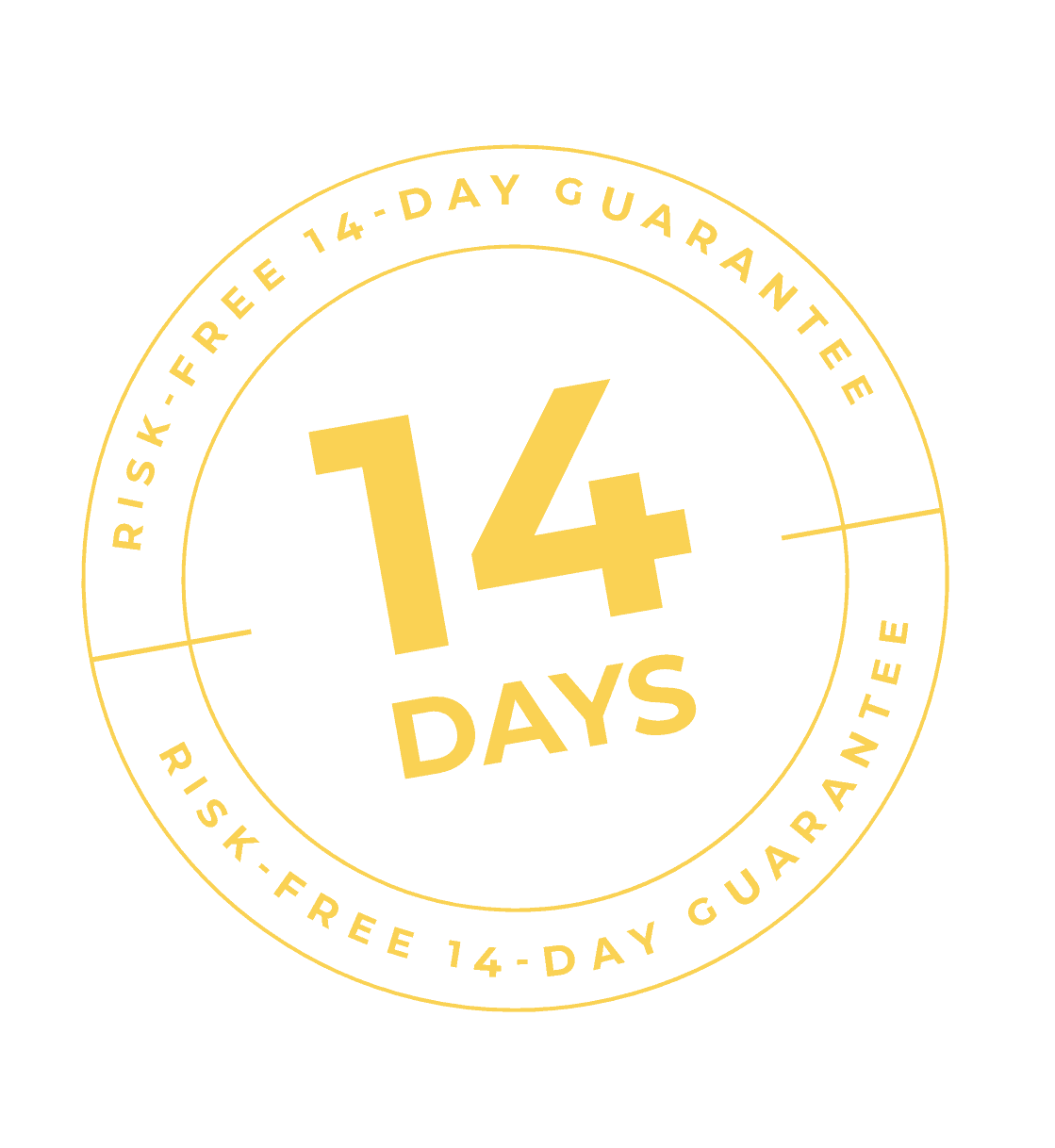 14 day guarantee badge