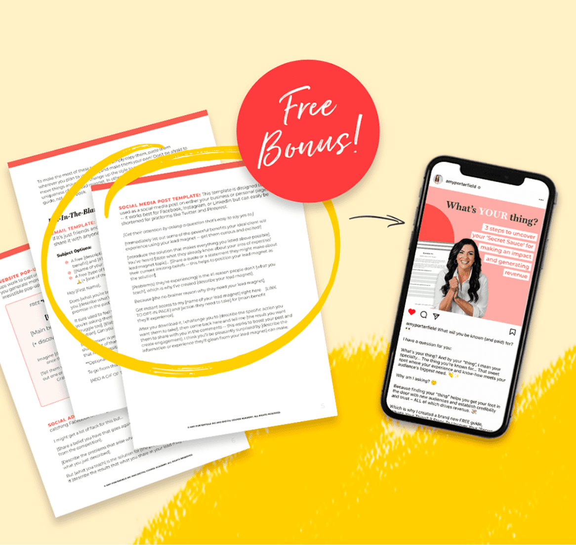 live bonus for attending masterclass mockup